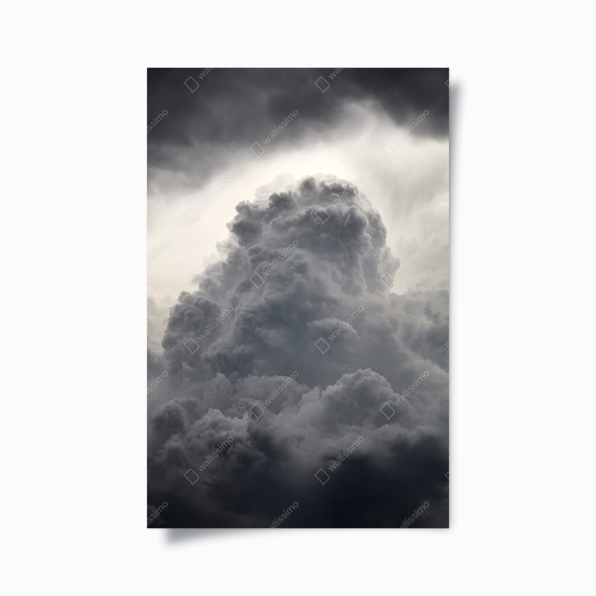 Poster dramatische graue wolkenlandschaft – Wallnifity®