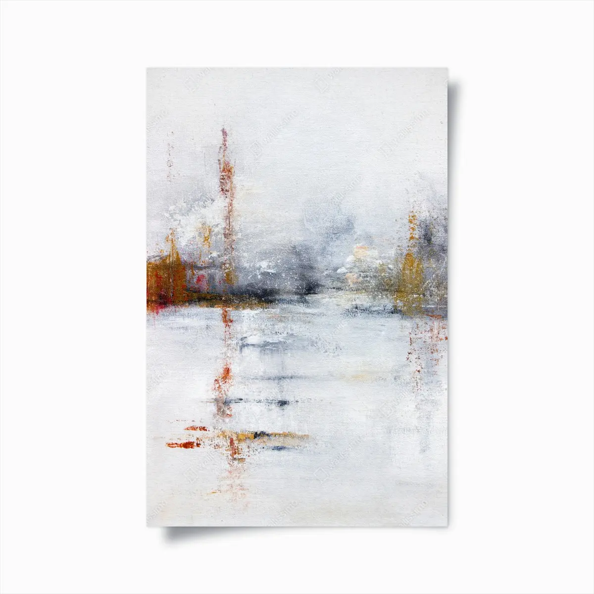 Poster ruhige abstrakte landschaft in sanften neutralen tönen – Wallnifity®