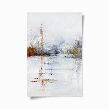 Poster ruhige abstrakte landschaft in sanften neutralen tönen – Wallnifity®