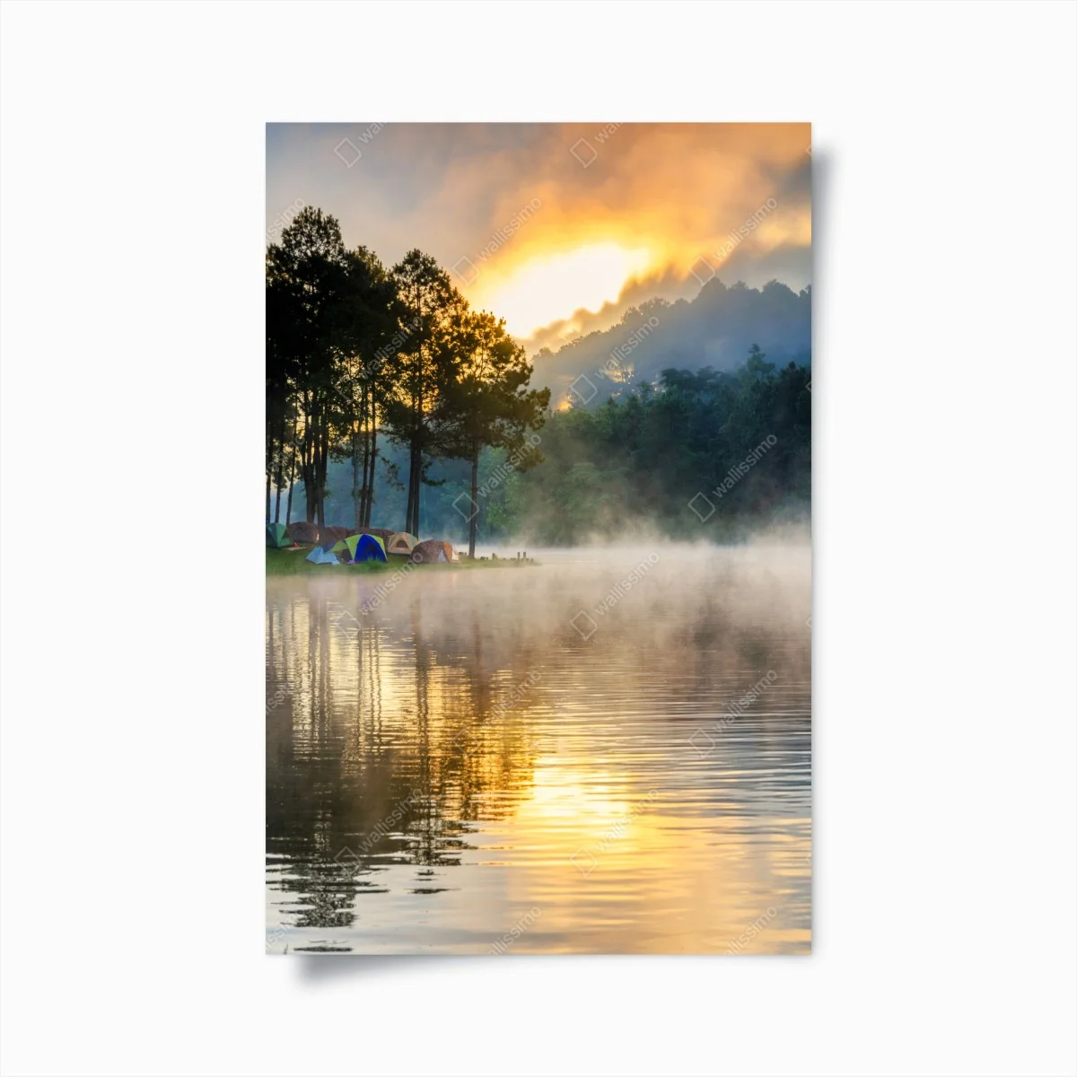 Poster morgendlicher nebel am Pang Oung see, Mae Hong Son – Wallnifity® Poster morgendlicher nebel am Pang Oung see, Mae Hong Son – Wallnifity®