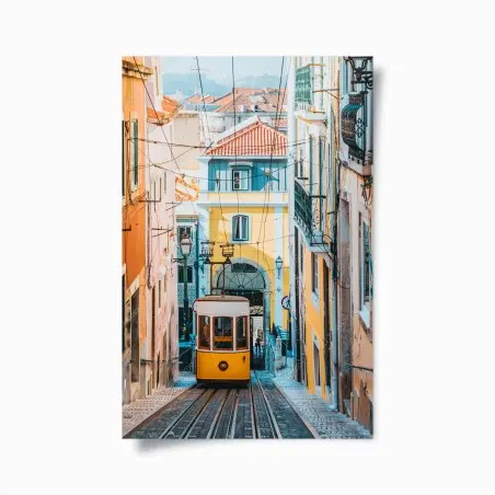 Poster lebendige bica straßenbahn in Lissabon – Wallnifity®