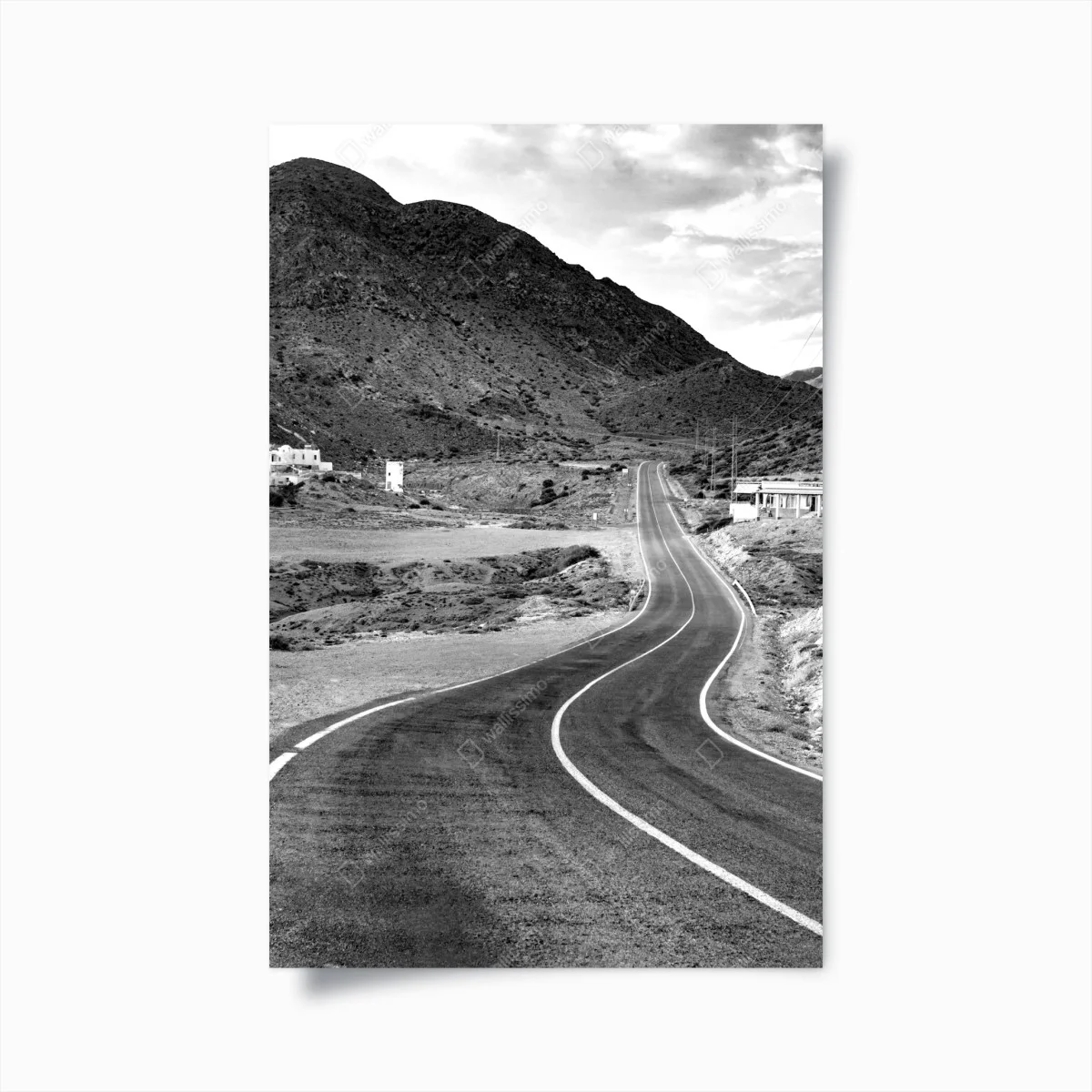 Poster gewundene straße durch die berge – Wallnifity® Poster gewundene straße durch die berge – Wallnifity®