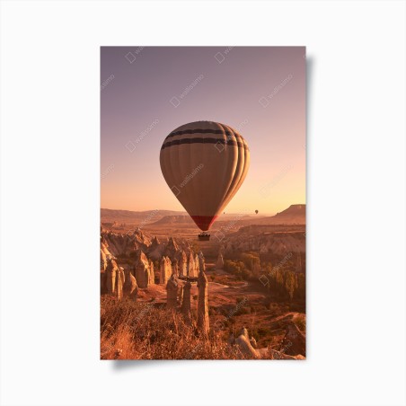 Poster heißluftballon über Kappadokien bei sonnenaufgang – Wallnifity®