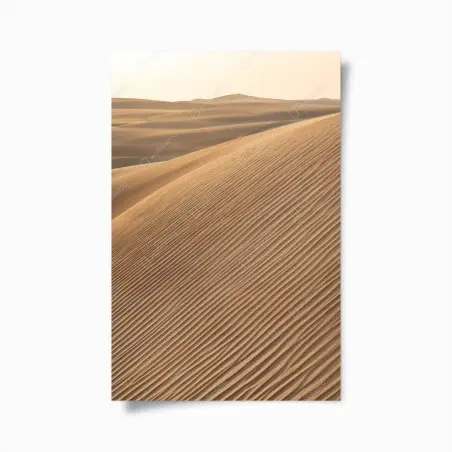 Poster goldene sanddünen minimalistisches landschaftsbild – Wallnifity®