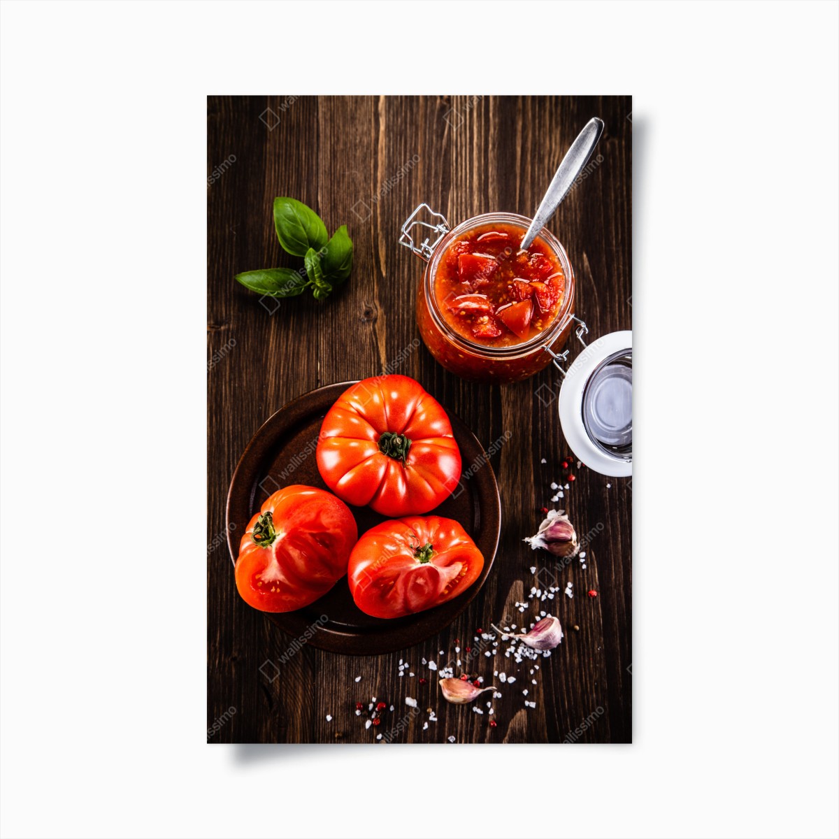 Poster frische tomaten und hausgemachte tomatensauce – Wallnifity®