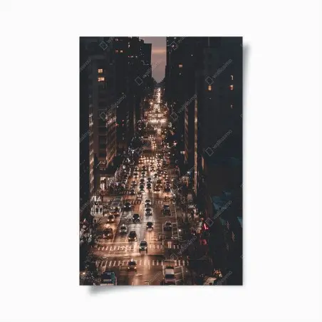 Poster Manhattan nächtliche avenue – Wallnifity®