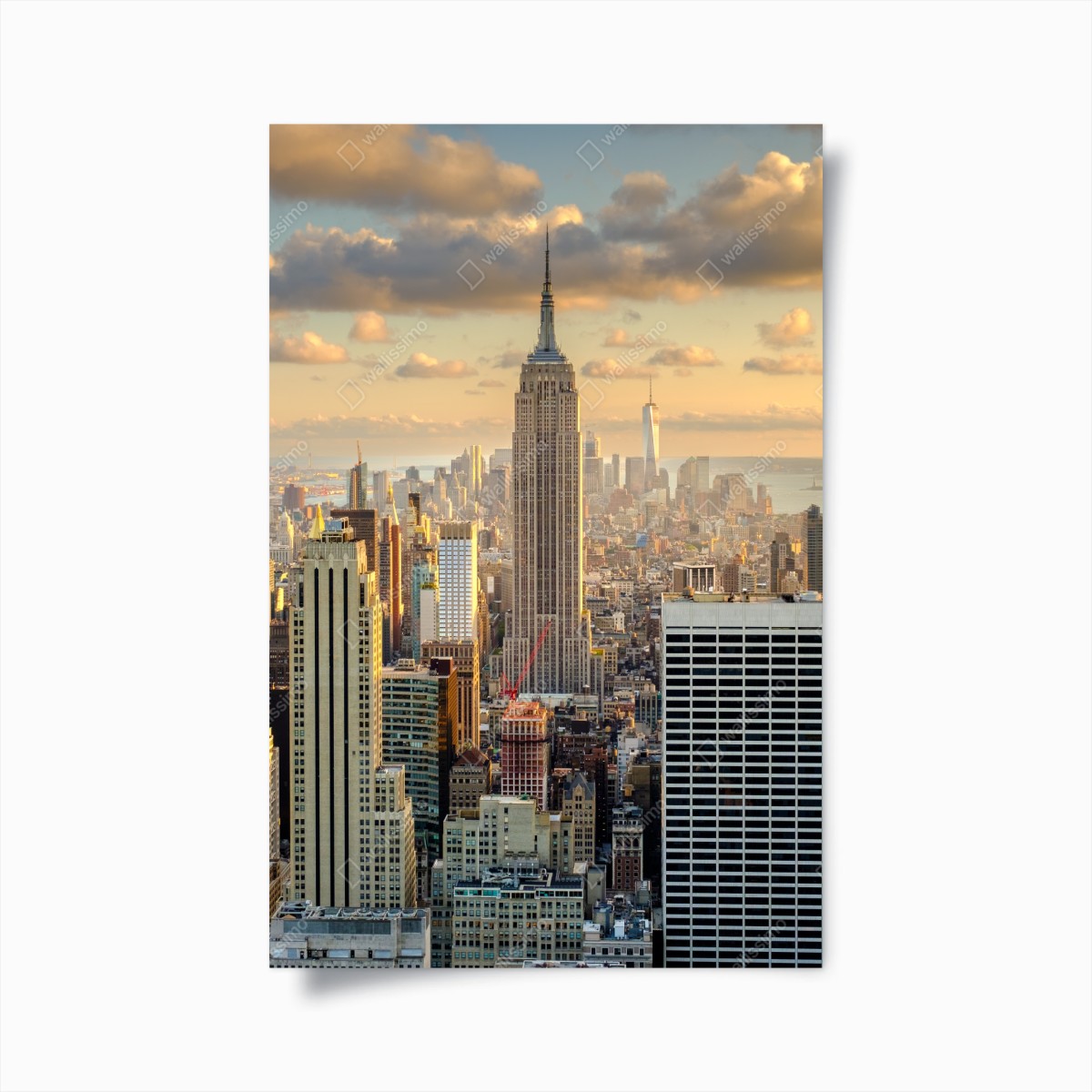 Poster New York skyline bei sonnenuntergang – Wallnifity®