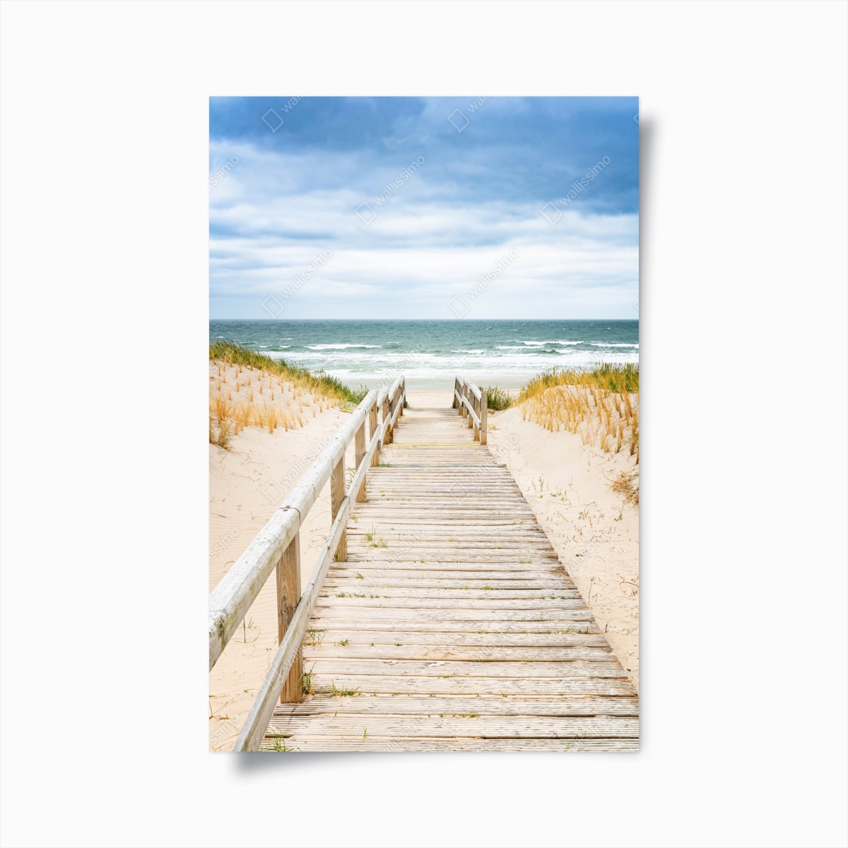 Poster holzsteg zum meer, Sylt – Wallnifity®