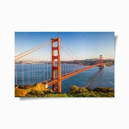 Poster panoramablick auf die Golden Gate Bridge – Wallnifity®