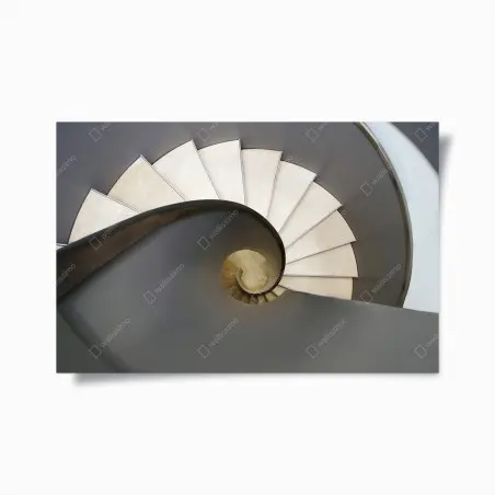 Poster spiraltreppe abstrakte komposition – Wallnifity®
