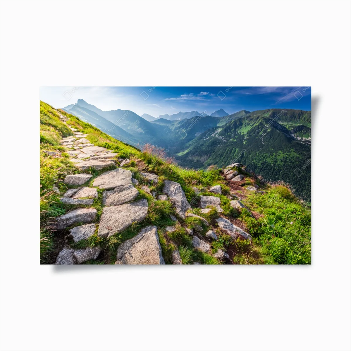 Poster sonnenaufgang über dem Tatra-wanderweg – Wallnifity® Poster sonnenaufgang über dem Tatra-wanderweg – Wallnifity®