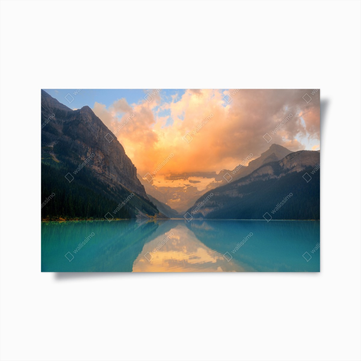 Poster sonnenaufgang über Lake Louise, Banff – Wallnifity®