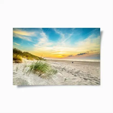 Poster sonnenuntergang über ruhigen dünen – Wallnifity®
