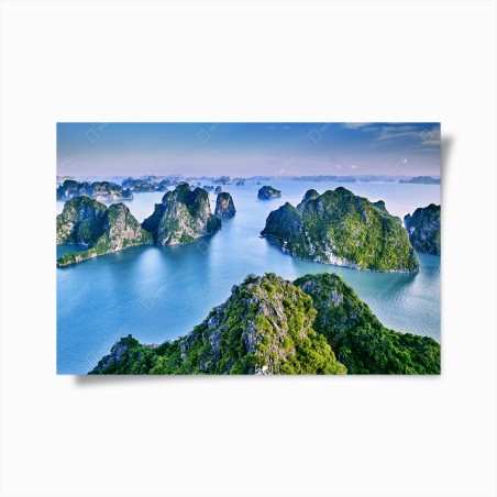 Poster Halong-Bucht panorama der kalksteininseln – Wallnifity®