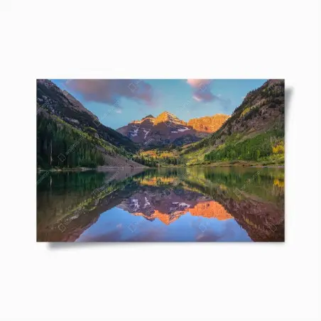 Poster sonnenaufgang bei Maroon Bells – Wallnifity®