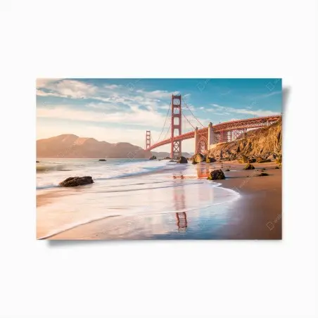 Poster San Francisco Golden Gate Bridge bei sonnenuntergang – Wallnifity®