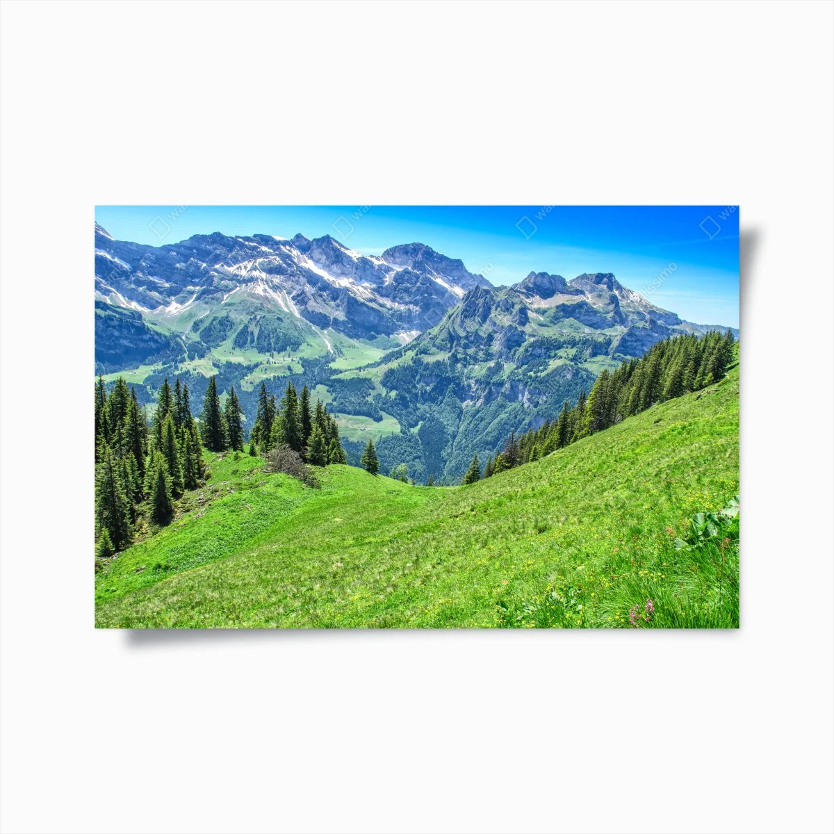 Poster alpine panorama über Engelberg, Schweiz – Wallnifity® Poster alpine panorama über Engelberg, Schweiz – Wallnifity®
