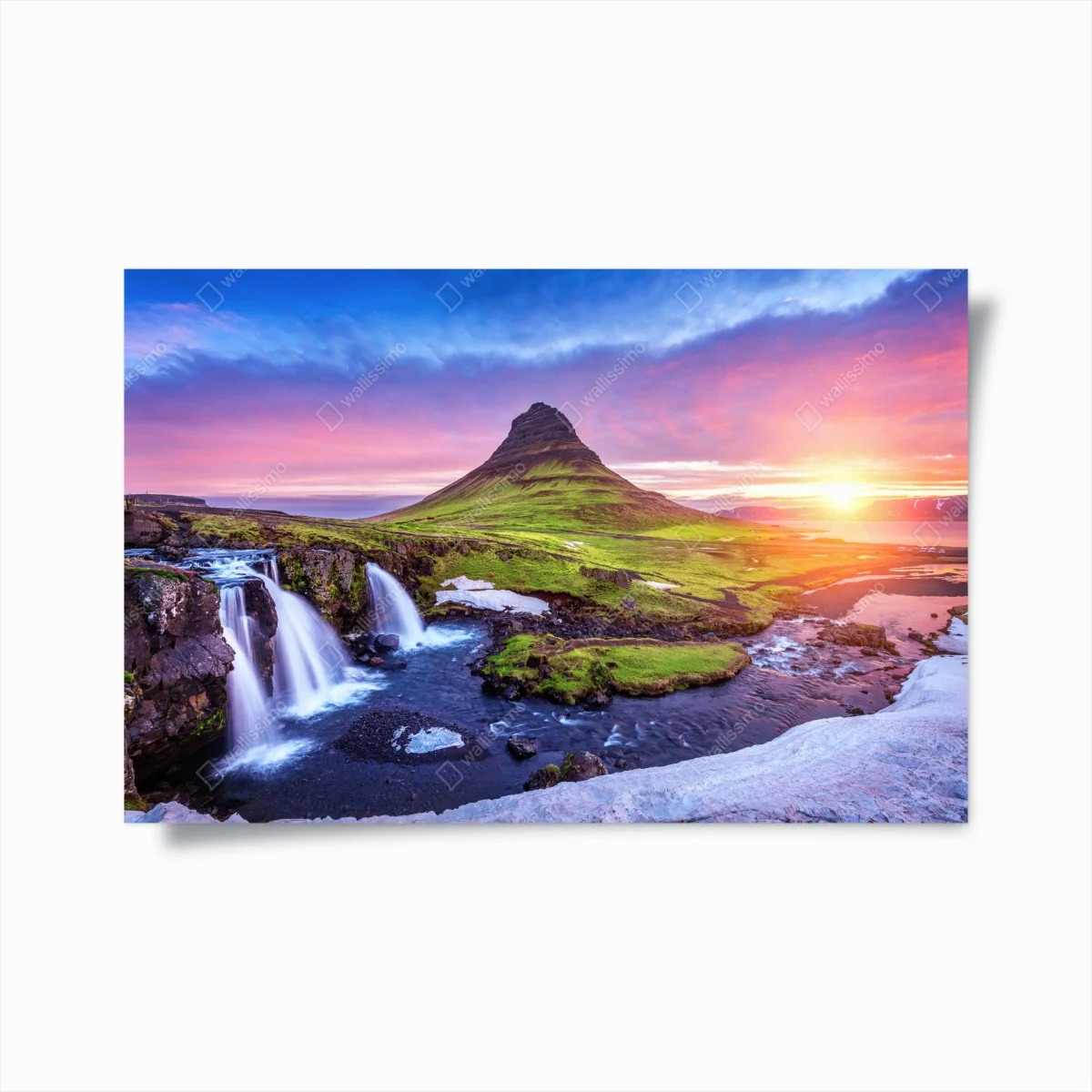 Poster Kirkjufell bei sonnenaufgang – Wallnifity® Poster Kirkjufell bei sonnenaufgang – Wallnifity®
