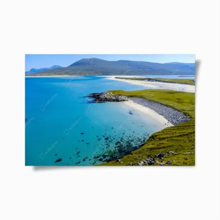 Poster ruhige türkisfarbene strandlandschaft – Wallnifity®