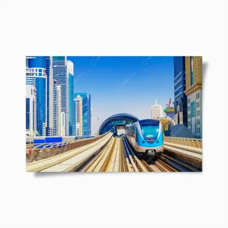 Poster städtische u-bahn im sonnenschein – Wallnifity®