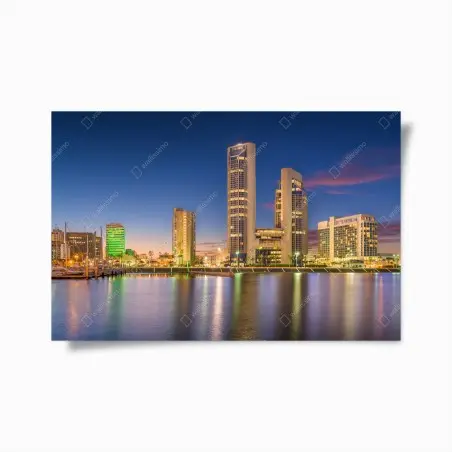 Poster Corpus Christi skyline bei dämmerung – Wallnifity®