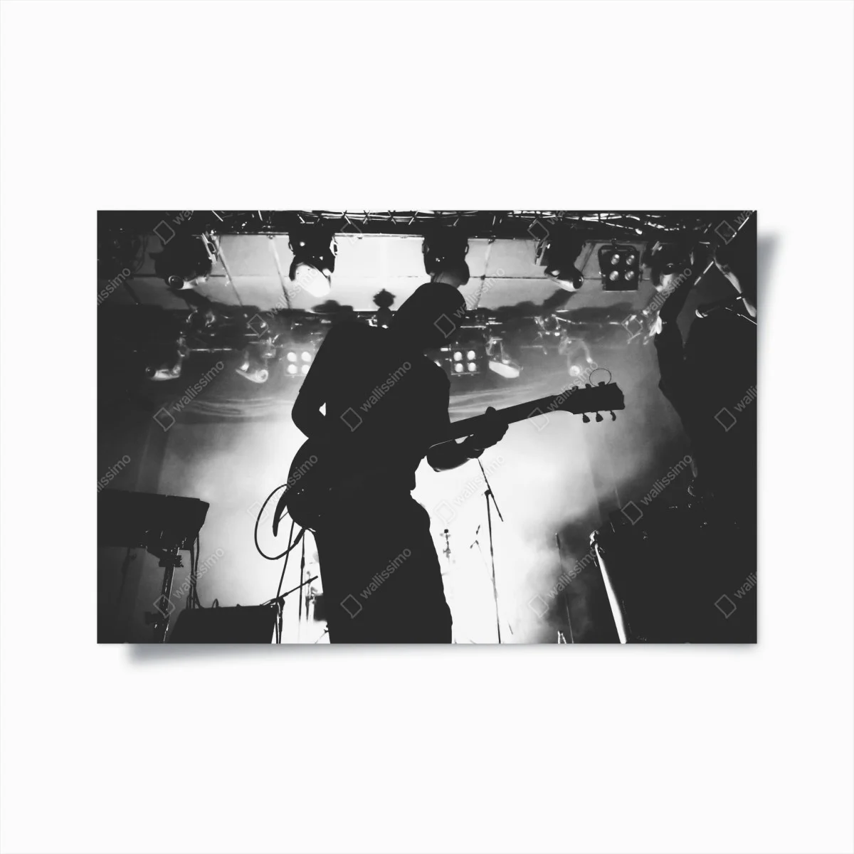 Poster gitaristensilhouette bei einem live-konzert – Wallnifity® Poster gitaristensilhouette bei einem live-konzert – Wallnifity®