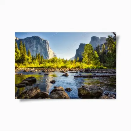 Poster goldenes flusstal – Wallnifity®