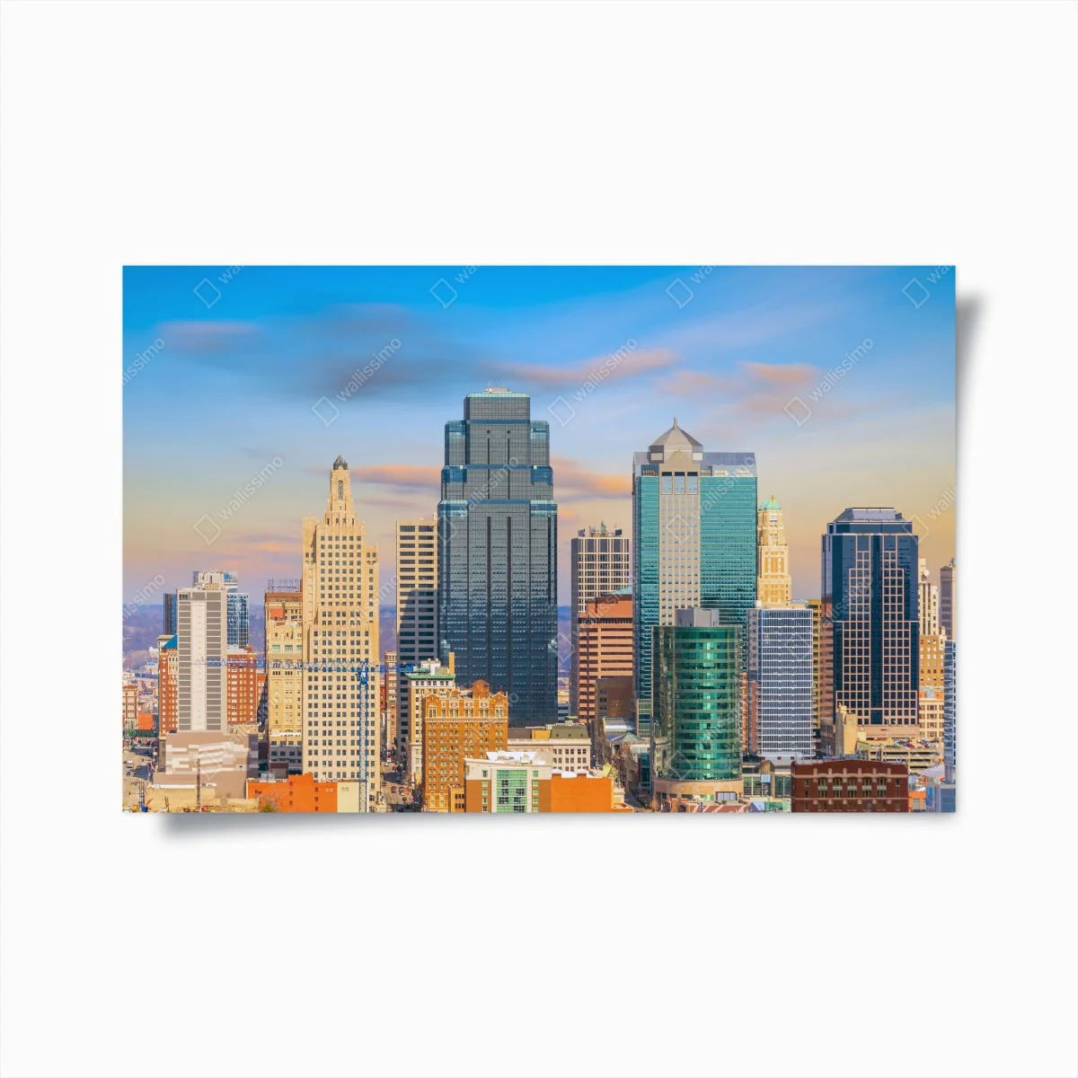 Poster Kansas City skyline bei sonnenuntergang – Wallnifity® Poster Kansas City skyline bei sonnenuntergang – Wallnifity®