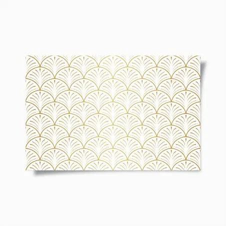 Poster goldenes art deco fächermuster – Wallnifity®