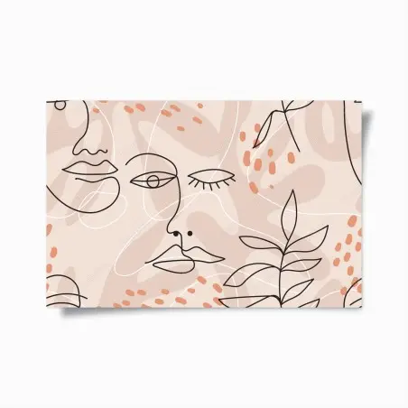 Poster pastell linienzeichnungen gesichter – Wallnifity®