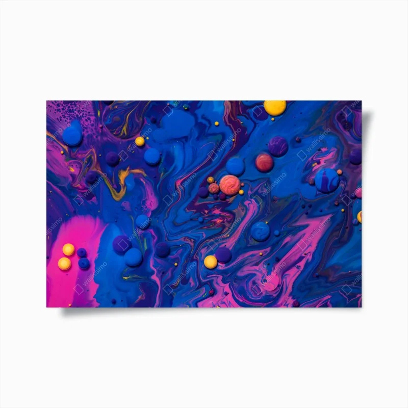 Poster lebendige kosmische farbwirbel