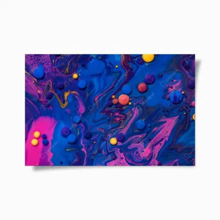 Poster lebendige kosmische farbwirbel – Wallnifity®