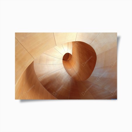 Poster warme holzspirale – Wallnifity®