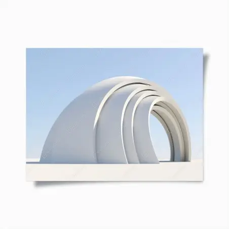 Poster minimalistische bogenskulptur – Wallnifity®
