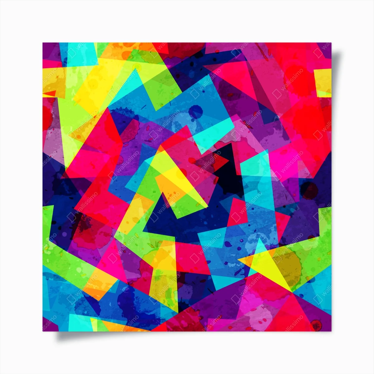 Poster lebendige geometrische aquarell-collage – Wallnifity® Poster lebendige geometrische aquarell-collage – Wallnifity®