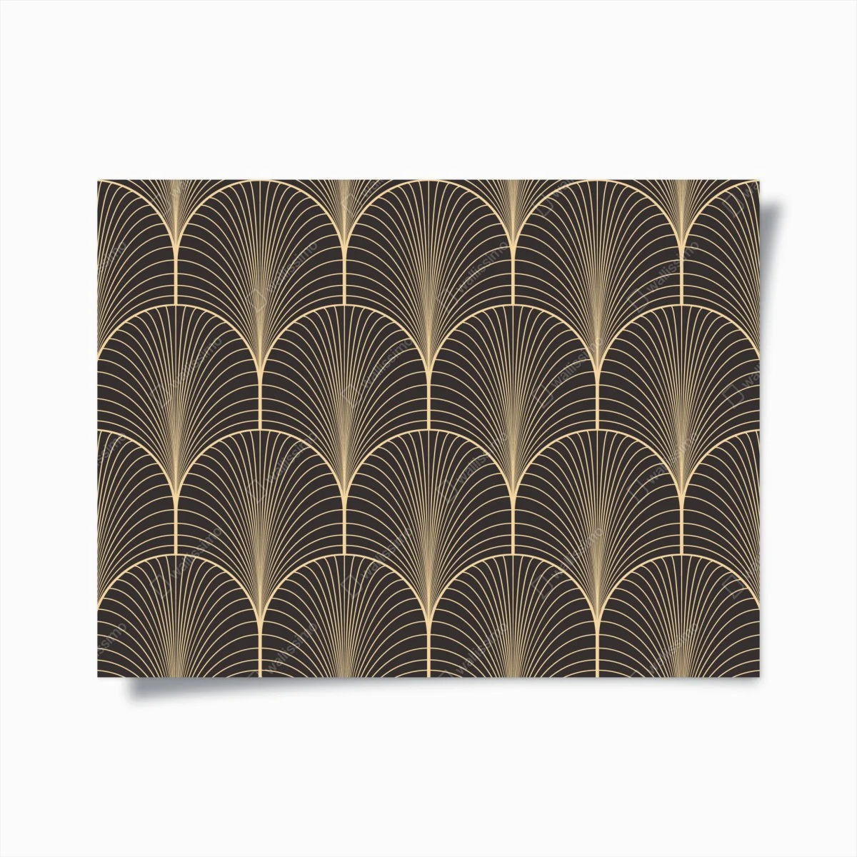 Poster art deco goldenes fächermuster – Wallnifity® Poster art deco goldenes fächermuster – Wallnifity®