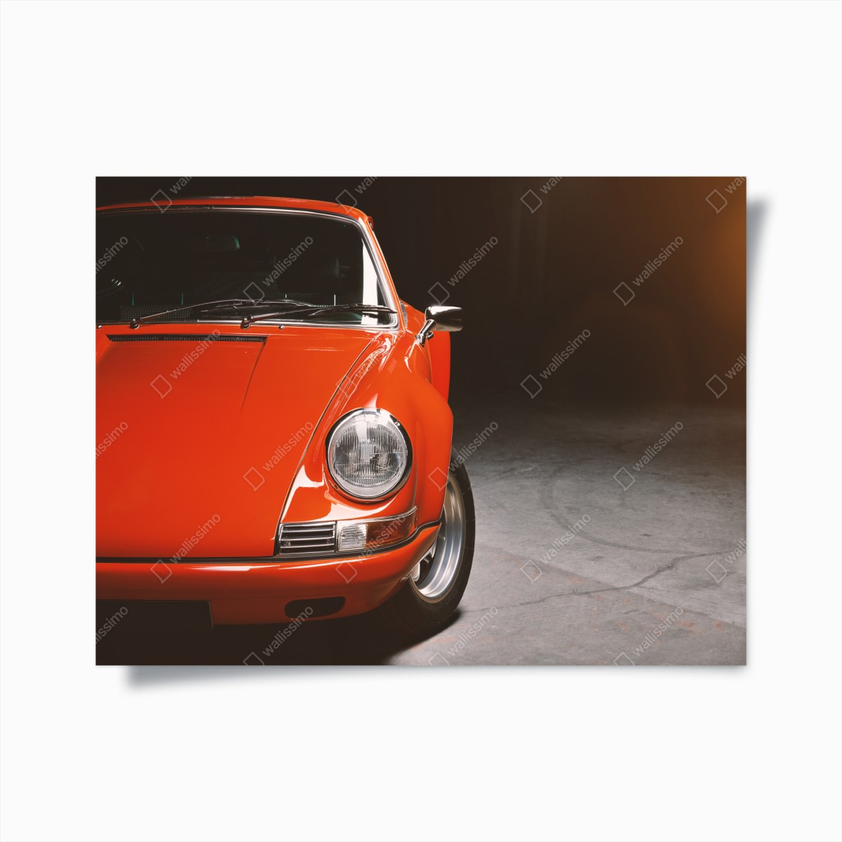 Poster roter oldtimer sportwagen nahaufnahme – Wallnifity®