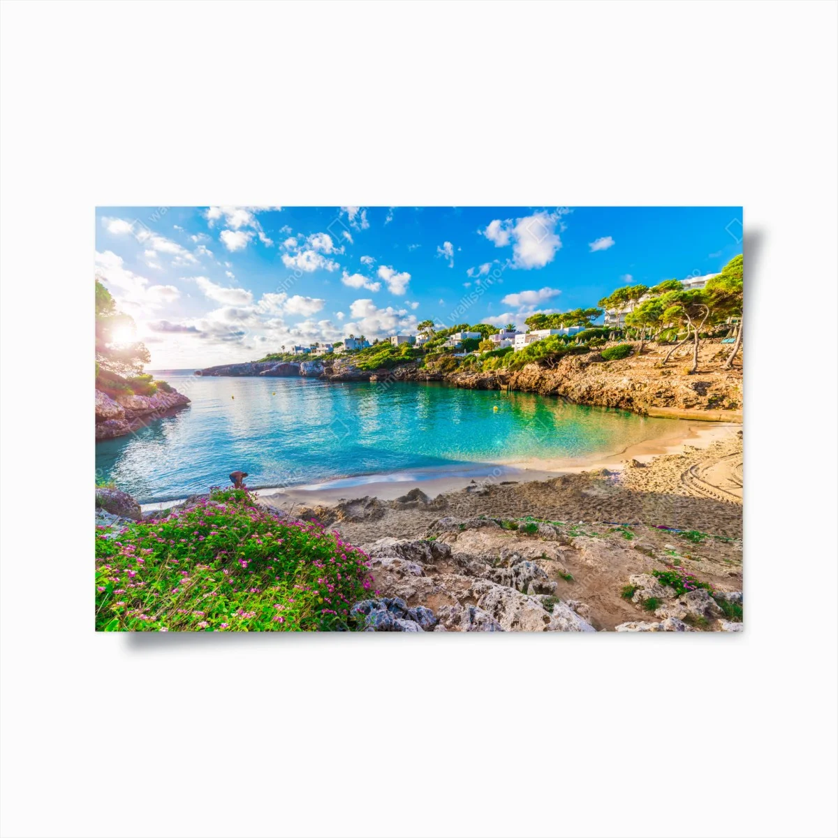 Poster sonnige Cala Esmeralda türkisbucht – Wallnifity® Poster sonnige Cala Esmeralda türkisbucht – Wallnifity®
