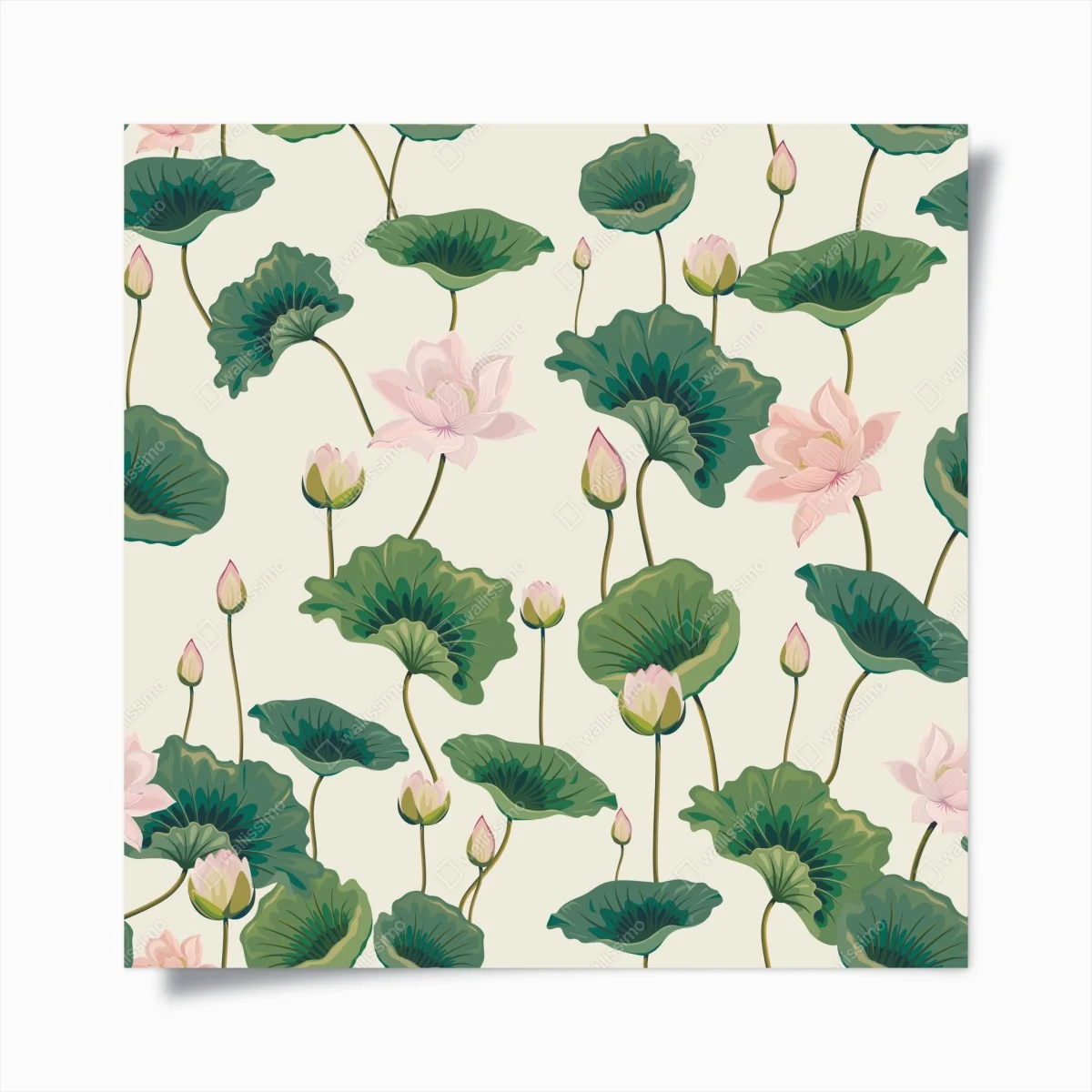 Poster ruhiges botanisches lotosmuster – Wallnifity® Poster ruhiges botanisches lotosmuster – Wallnifity®