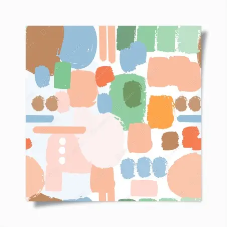 Poster pastell pinselstrich muster – Wallnifity®