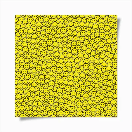 Poster fröhliches smiley muster – Wallnifity®