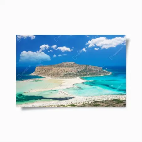 Poster Balos strand und türkislagune – Wallnifity®