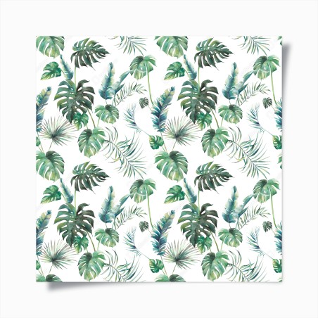 Poster aquarell tropische blätter muster – Wallnifity®