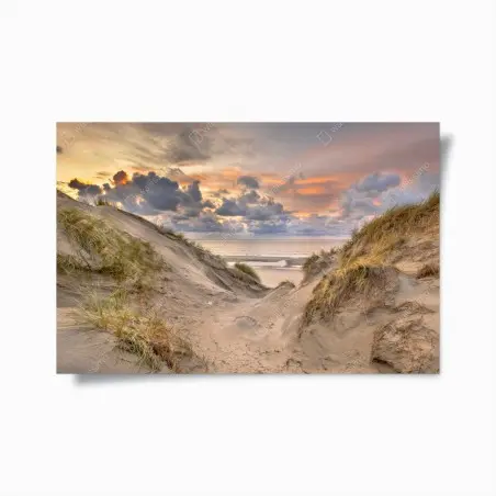 Poster sonnenuntergang über den dünen – Wallnifity®