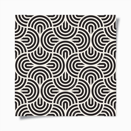 Poster schwarz-weiß geometrisches muster – Wallnifity®