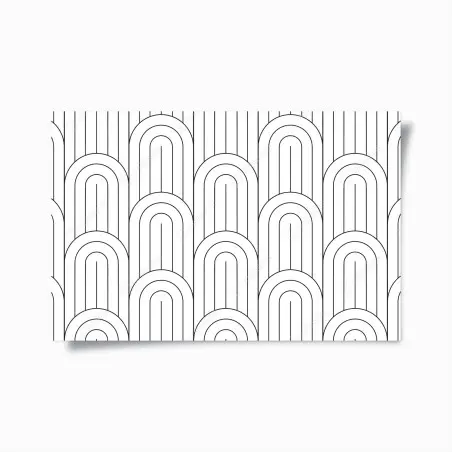 Poster monochromes bogenmuster – Wallnifity®