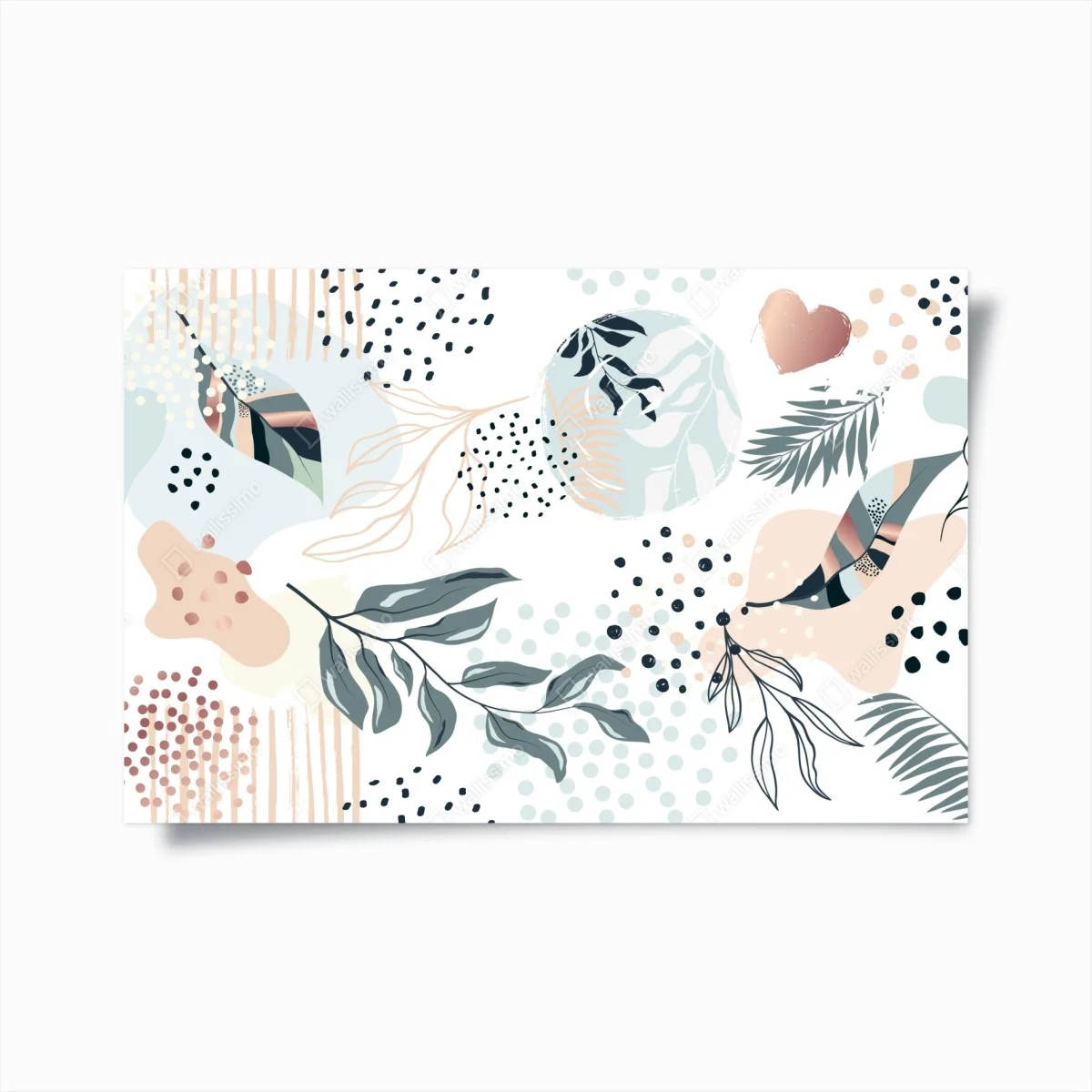 Poster pastellfarbenes botanisches abstraktes muster – Wallnifity® Poster pastellfarbenes botanisches abstraktes muster – Wallnifity®