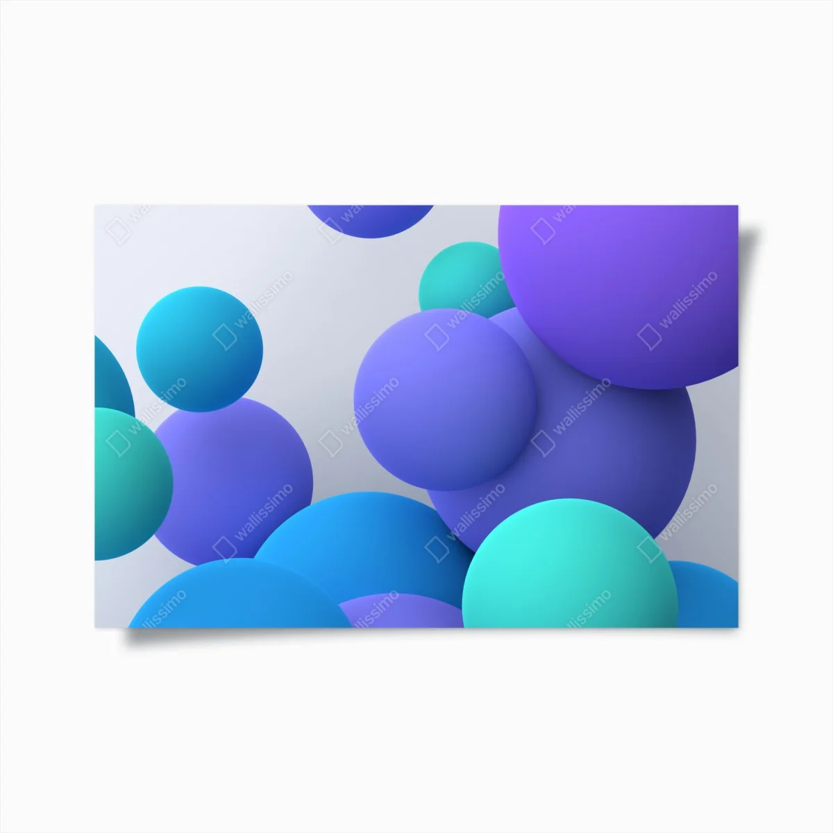 Poster bunte schwebende kugeln 3d abstrakt – Wallnifity® Poster bunte schwebende kugeln 3d abstrakt – Wallnifity®