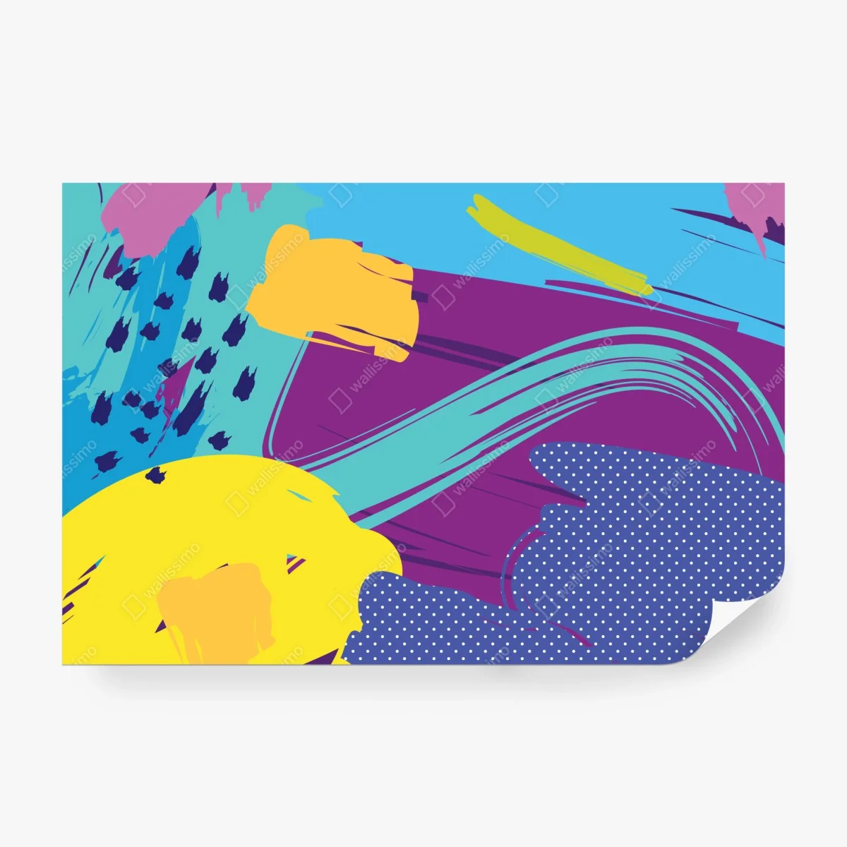 Fototapete lebendige abstrakte pop-art komposition – Wallnifity® Fototapete lebendige abstrakte pop-art komposition – Wallnifity®