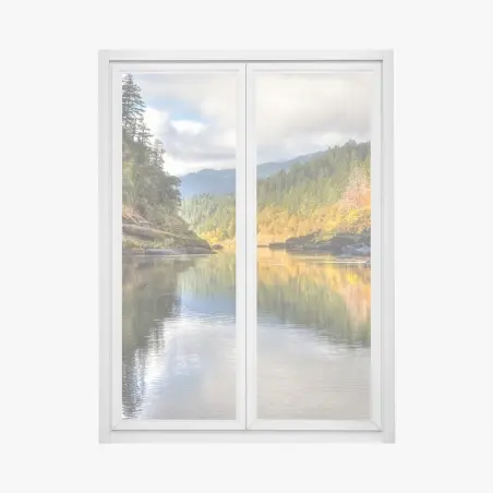 Fensteraufkleber Rogue River herbstliche spiegelungen – Wallnifity®